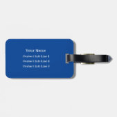 選択カラーブルーモノグラムバッグラゲッジタグ ラゲッジタグ (裏面横)