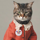 選択バッジcoelacでグルテンフリーではない 缶バッジ