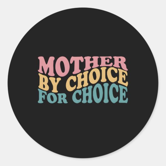 選択プロ選択フェミニストRiのための母親 ラウンドシール (正面)