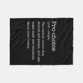 選択定義女性の権利の過激なフェミニスト フリースブランケット (正面(横))