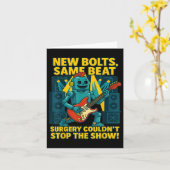 選択後おもしろいの脊椎症手術の回復キッドクロット カード (黄色い花)