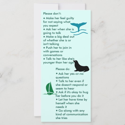 選択性無調性男の子フラットカードを集める (裏面)