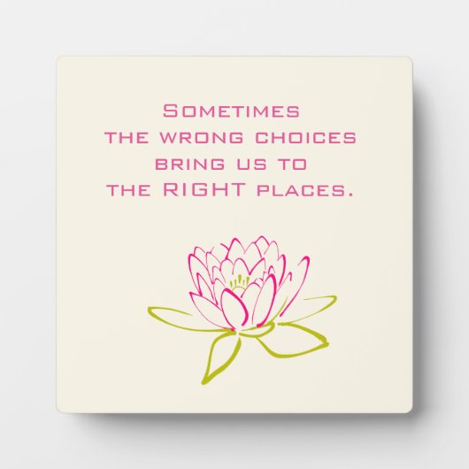 選択感動的引用文 フォトプラーク (正面)