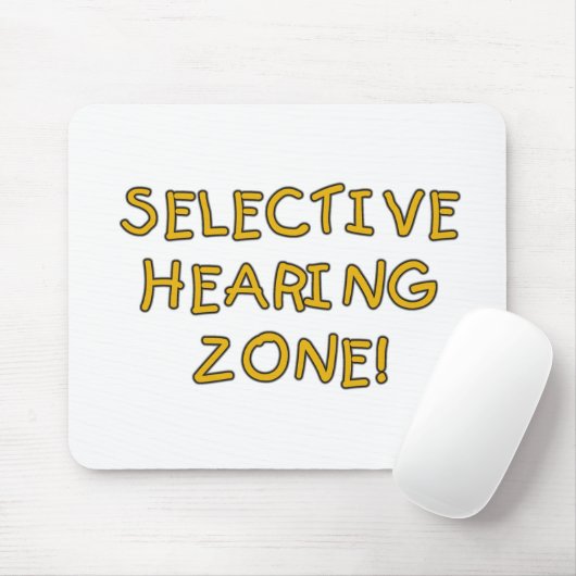 選択的なヒアリングの地帯のTシャツおよびギフト マウスパッド (マウス)