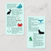 選択的な無言の女の子が集まる 名刺 (正面/裏面)