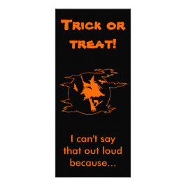 選択的な無閉症のトリックまたはトリート ラックカード