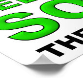 選択的に社会的なポおもしろいスター ポスター (角)