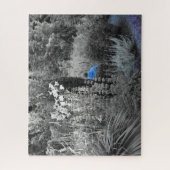 選択的ブルーガーデンビジターパズル ジグソーパズル (縦)