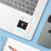 選択的ムティスセット1カスタムカットビニールシール シール (ノートパソコンとiPhone)