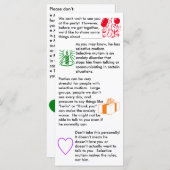 選択的無主義誕生日ボーイフラットカード (正面/裏面)