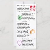 選択的無主義誕生日ボーイフラットカード (正面)