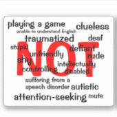 選択的無理性なし シール (正面)