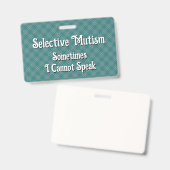 選択的無理症 バッジ (正面＆裏面)