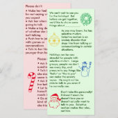 選択的無言症の少年 クリスマスカード (正面/裏面)
