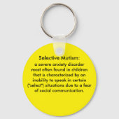 選択的無閉症の定義 キーホルダー (正面)