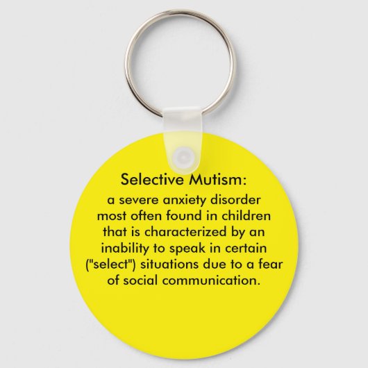 選択的無閉症の定義 キーホルダー (正面)