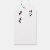 選択的美しい – アネモネの花 ギフトタグ (裏面)