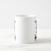 選択的聴力 – 怒った黒猫のコーヒーハーモニー コーヒーマグカップ (中央)