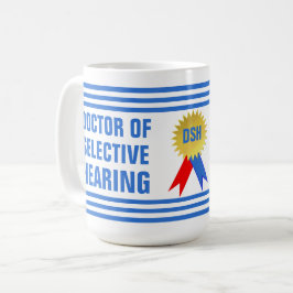 選択的聴聞医おもしろい者 コーヒーマグカップ