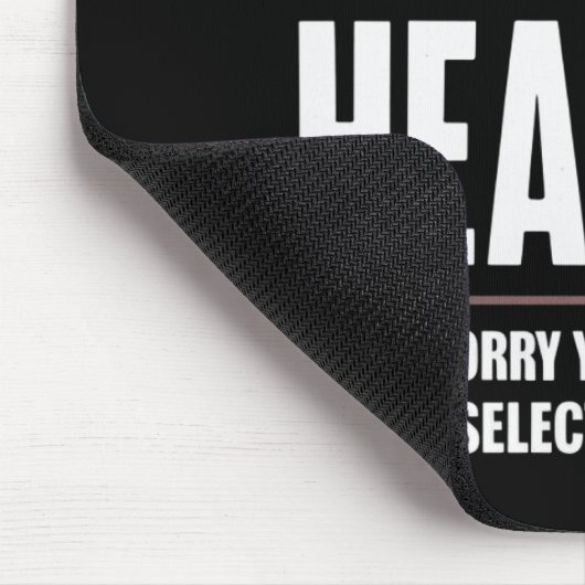 選択的聴覚の申し訳おもしろいことわざユーモアのある マウスパッド (コーナー)