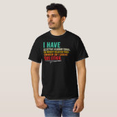 選択的聴覚 皮肉な面白い仕事の引用 Tシャツ (正面フル)