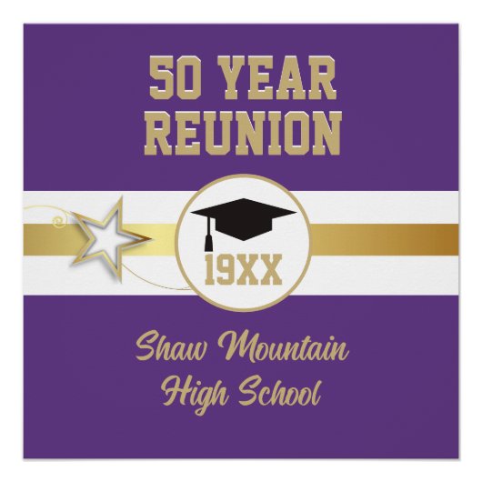 選択素晴らし!任意の年クラス懇親会光沢ポスター ポスター (正面)