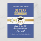 選択素晴らし!任意の年次クラス懇親会はがき ポストカード (正面)