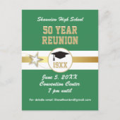 選択素晴らし!任意の年次クラス懇親会はがき ポストカード (正面)