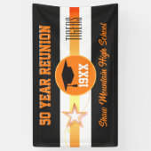 選択素晴らし!年間クラス懇親会バナー 横断幕 (縦)