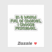 選択肢が多い世界でピックボールを選ぶ シール (シート)