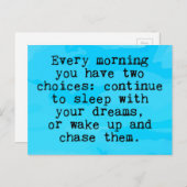 選択肢が2つある引用文 ポストカード (正面/裏面)