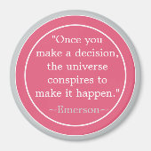 選択肢エマーソン感動的引用文 マグネット (正面)