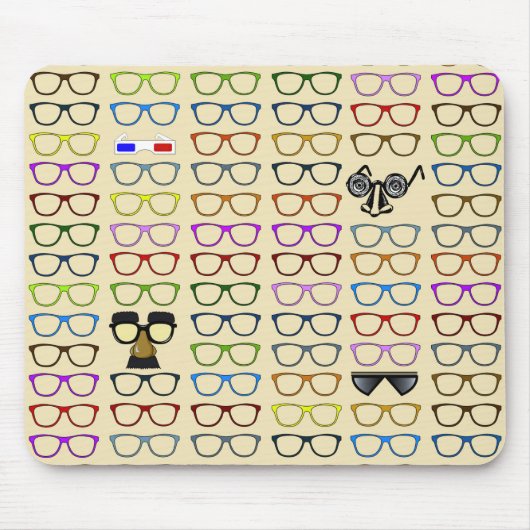 選択肢 – 眼鏡お洒落パターン マウスパッド (正面)