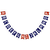 選択赤白青愛国的2層テンプレート バンティングフラッグ (全)