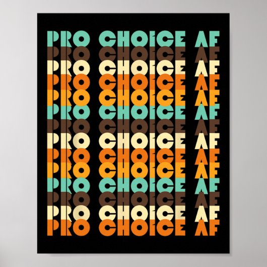 選択Af生殖の権利プロ妊娠中絶女性 ポスター (正面)