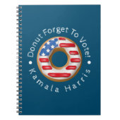 選挙おもしろいは忘れ不得票 ノートブック (正面)