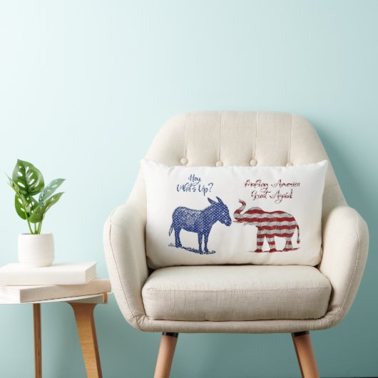 選挙おもしろいテーマプロ共和党トランプ2024 ランバークッション (椅子)