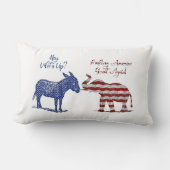 選挙おもしろいテーマプロ共和党トランプ2024 ランバークッション (正面)