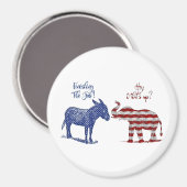 選挙おもしろいテーマ民主党支持バイデン氏2024 マグネット (正面/裏面)