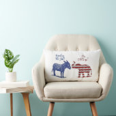 選挙おもしろいテーマ民主党支持バイデン氏2024 ランバークッション (椅子)