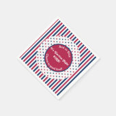 選挙おもしろい夜パーティー2024赤白青 スタンダードカクテルナプキン (角)