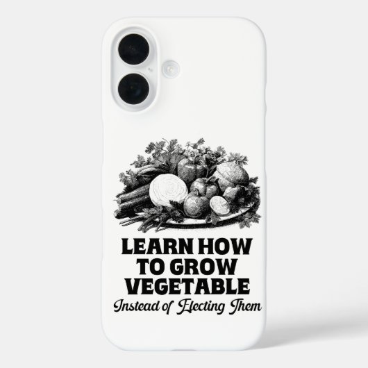 選挙するより野菜を育てる方法を学べ Case-Mate iPhoneケース (裏面)