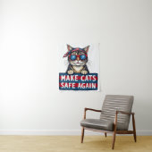 選挙で再び猫を安全にする タペストリー (インサイチュ)