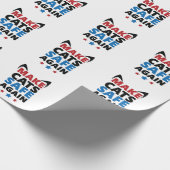 選挙で再び猫を安全にする ラッピングペーパー (角)