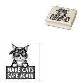 選挙で再び猫を安全にする ラバースタンプ (押印)