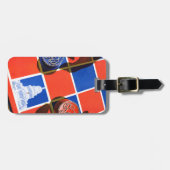選挙のチェッカーボード ラゲッジタグ (正面横)