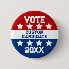 選挙の候補パーソナライズされた 缶バッジ