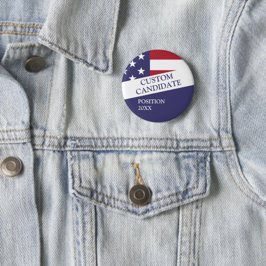 選挙の候補パーソナライズされた 缶バッジ (インサイチュ)