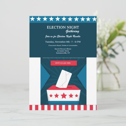 選挙の夜の集まり 招待状 (スタンド正面)