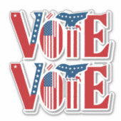 選挙の大統領の投票 シール (正面)